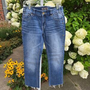 Rock&Roll Cowgirl Women's Jeans Studded Boyfriend size 28 Cutoff 29.25 Inseam
